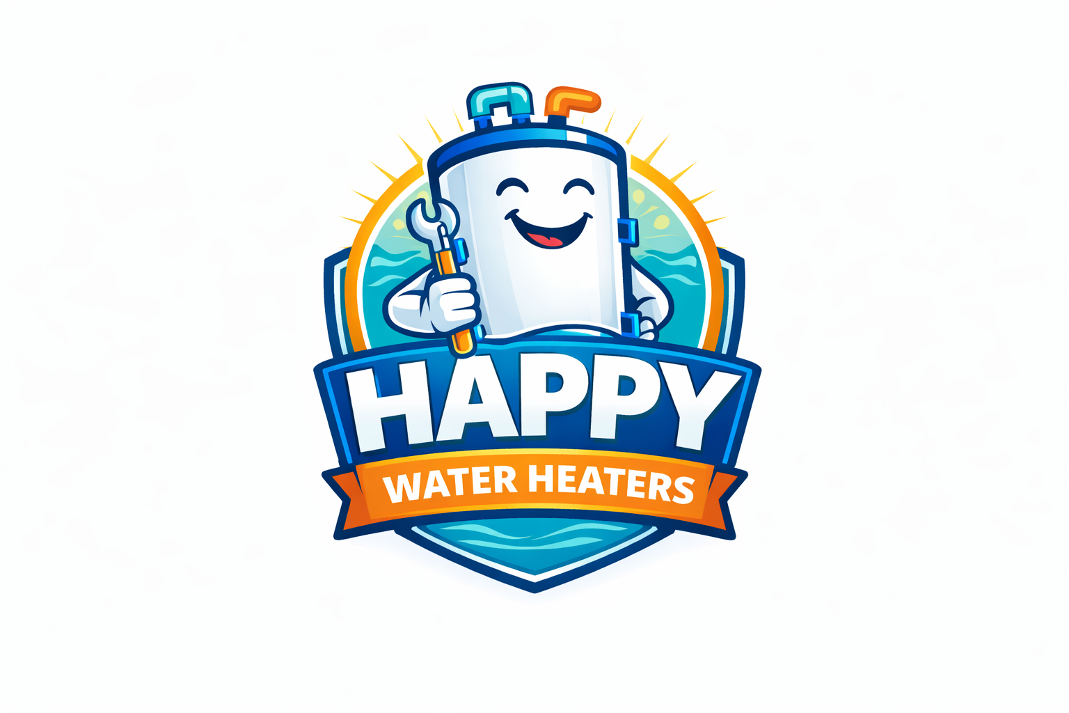 Happy Water Heaters logo